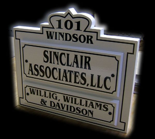 Sinclair and Associates Signage