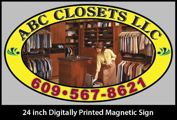 ABC Closets Magnetic Signage