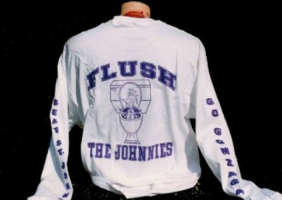 Flush The Johnnies Sweat Shirt Screen Printing