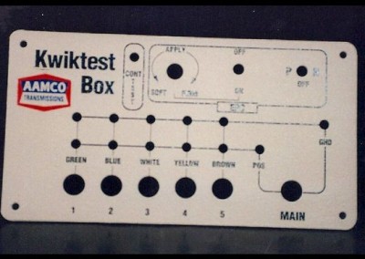 Kwiktest Box Front Panel Screen Printing