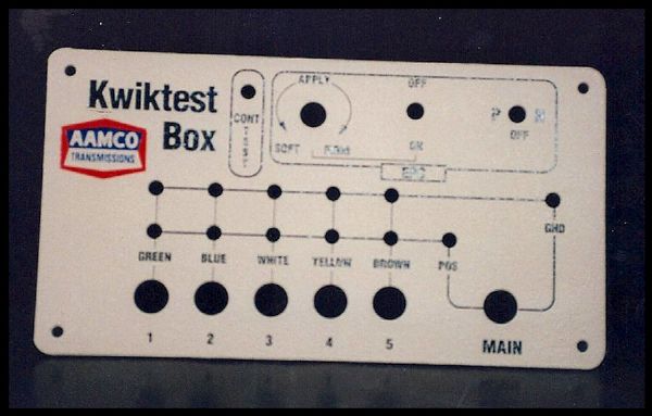 Kwiktest Box Front Panel Screen Printing