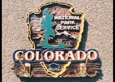 Colorado National Park Service Sign