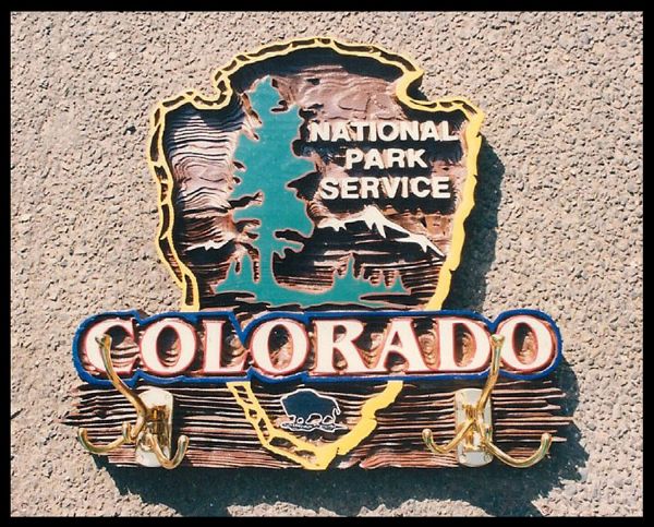 Colorado National Park Service Sign